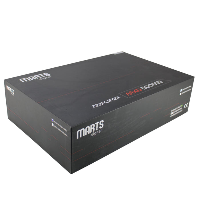 Marts Digital Monoblock Amplifier Full Range Class D 5000W Peak 1 Ohm MXD-5000