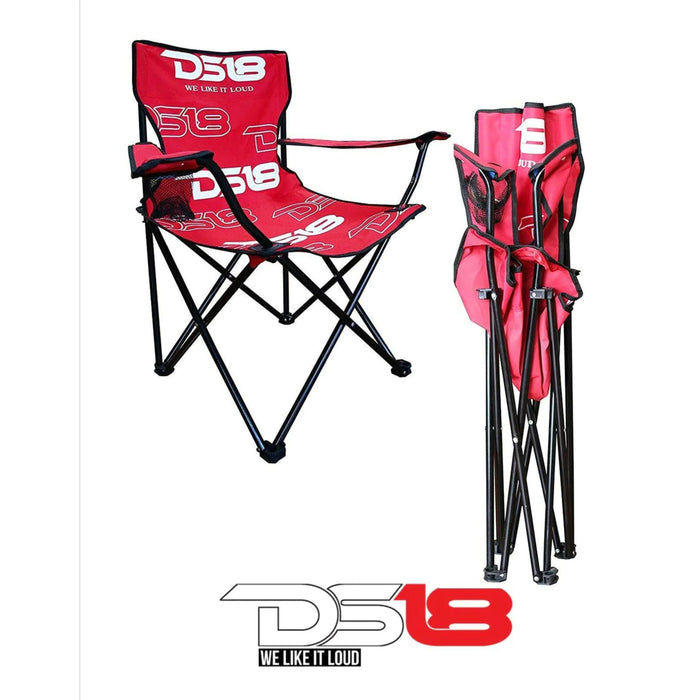 DS18 Folding Lounge Chair For Car Audio Shows With Carry Bag
