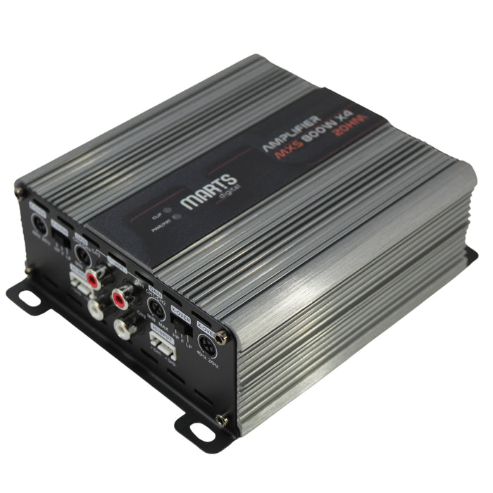 Marts Digital 4 Ch Amplifier Full Range Class D Compact 800W 2 ohm MXS-800x4-2