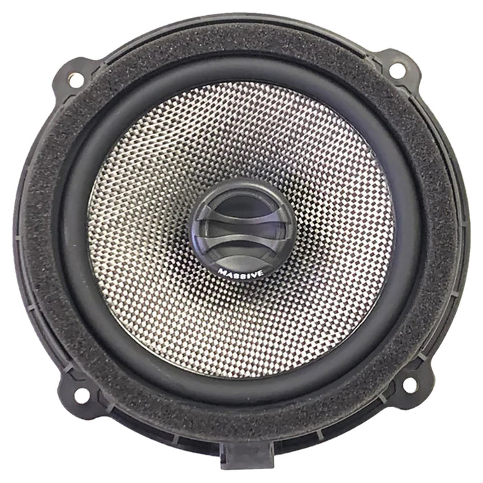 Pair Massive Audio HYUN6X 6.5" OEM Drop-in, 80 Watts RMS Coaxial Speakers Kit