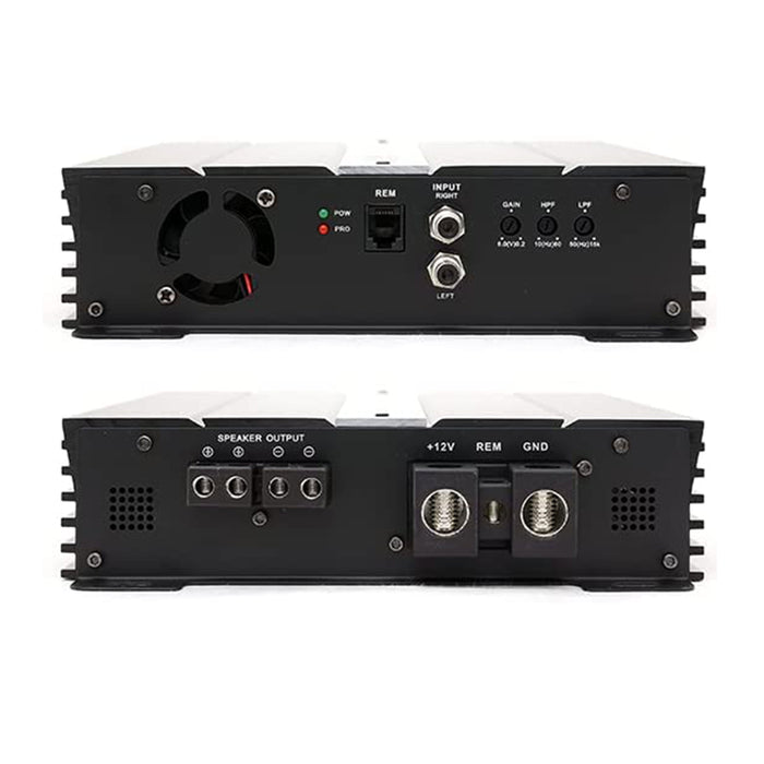 Sundown Car Audio Monoblock Amplifier 2000W RMS 1 Ohm Class D w/ Bass Knob SAEv3