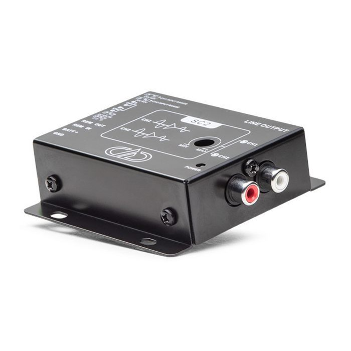 DD Audio 2 Channel Line Output Active Pre-Amp Signal Converter SC2