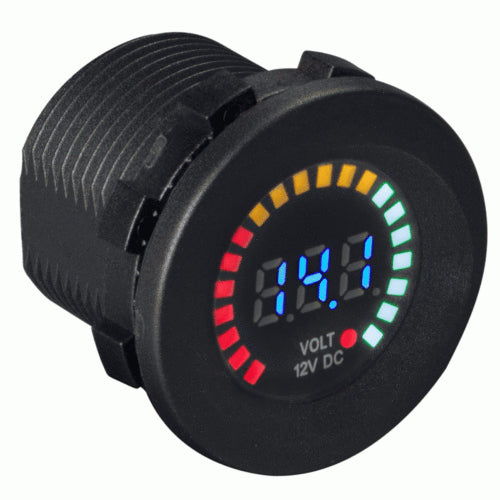 Install Bay 12V Digital Voltage Meter with Graphic Digital Display IBR95