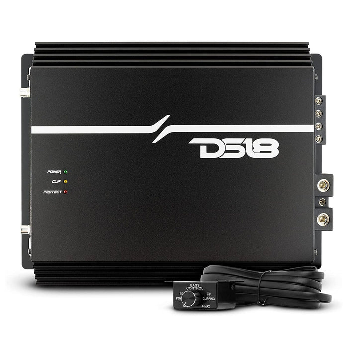 DS18 1 Channel Korean Amplifier Class D w/ Bass Knob EXL-P1500X1D