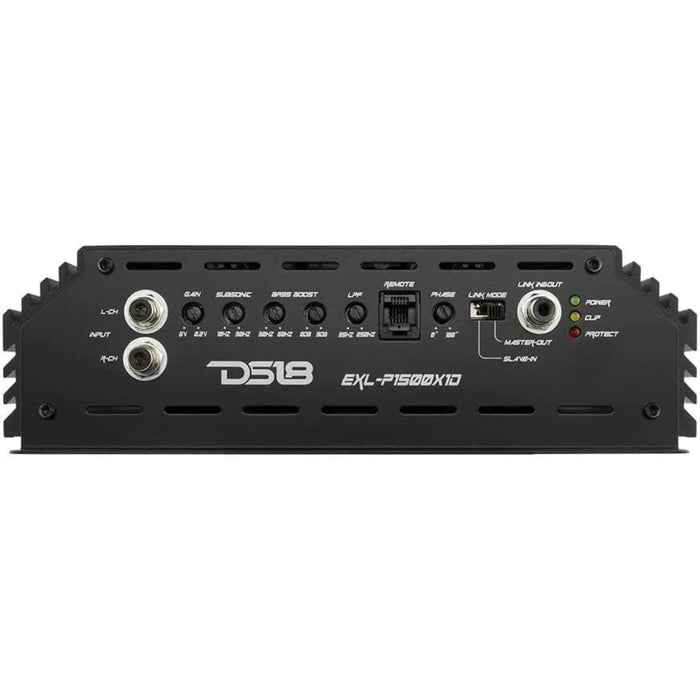 DS18 1 Channel Korean Amplifier Class D Full Range w/ Bass Knob EXL-P2000X1D