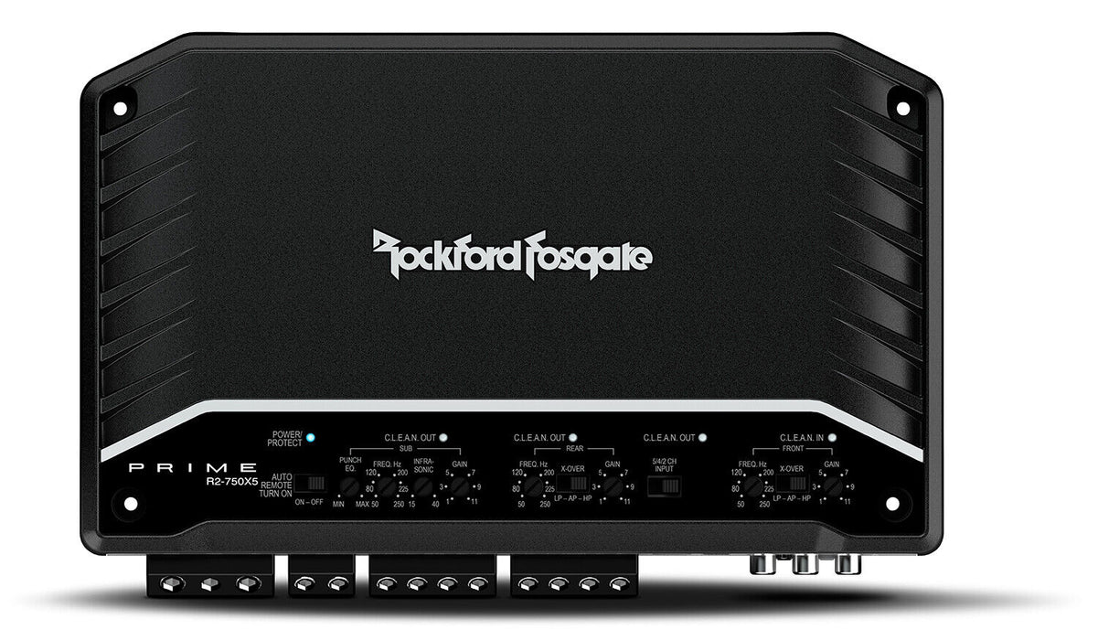 Rockford Fosgate Prime 750W 5-Channel Full Range Class D Amplifier R2-750X5