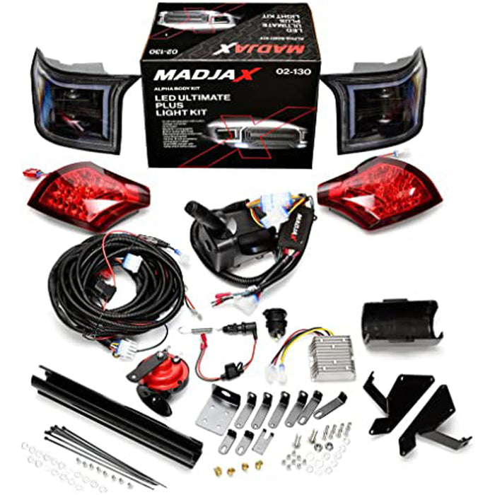 Madjax White ALPHA series Off-Road Body Kit w/ Ultimate-Plus Lights for Club Car