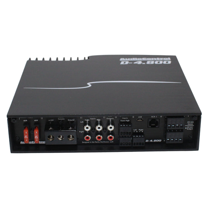 AudioControl 800 Watt 4 Channel Amplifier w/ Built-In DSP Matrix D-4.800