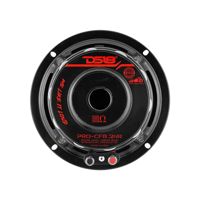 DS18 6.5" Motorcycle Mid-Bass Loudspeaker Marine & Powersports 500W 2 Ohm