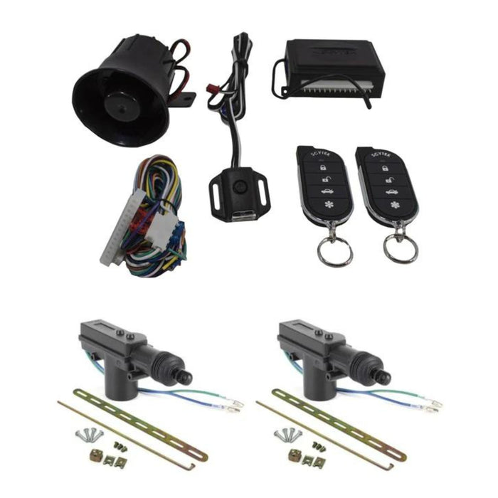Car Alarm Anti Theft Security System G27 Scytek + 2 x Power Door Lock Actuators