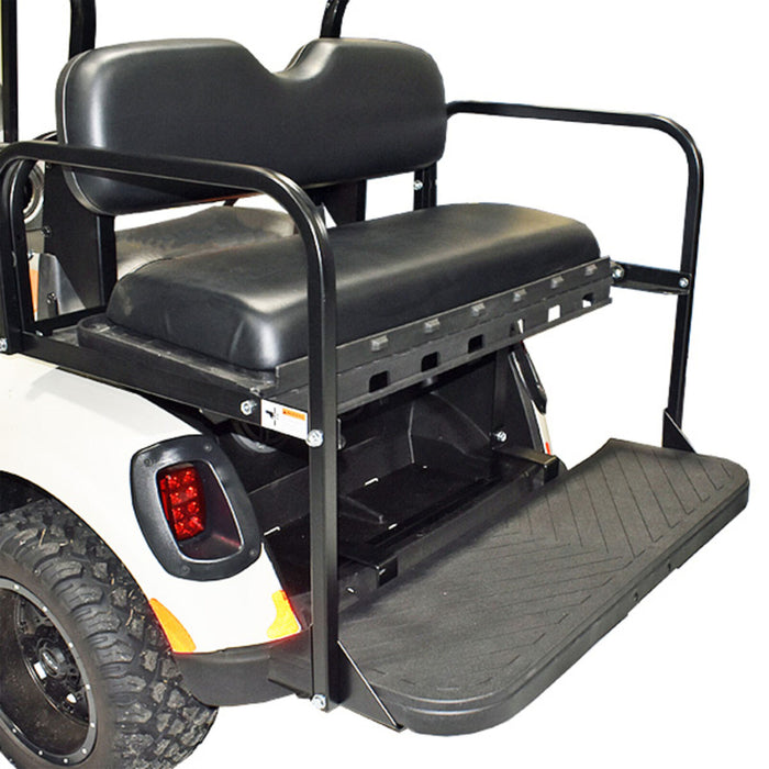 Club Car DS Golf Cart Rear Back Flip Folding Cart Seat Kit Black GTW MACH3