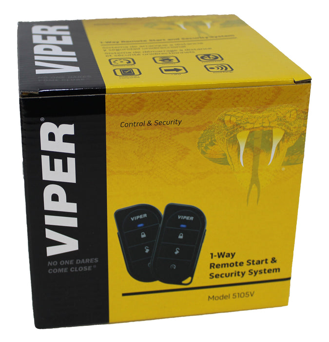 Viper 1-Way Security and Remote Start System 1/4 Mile Range +2 Door Locks 5105V