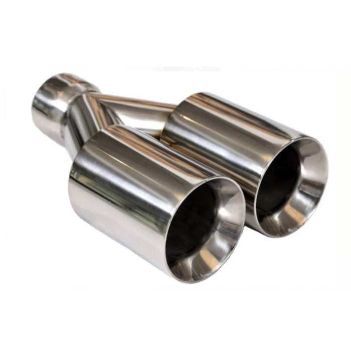Mach-Speed Universal Exhaust Straight Cut Double Wall Stainless Steel ET-0251