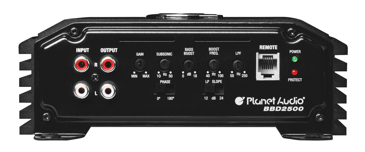 Planet Audio Big Bang Class D Monoblock Amplifier 2500W 1-Ohm BBD2500