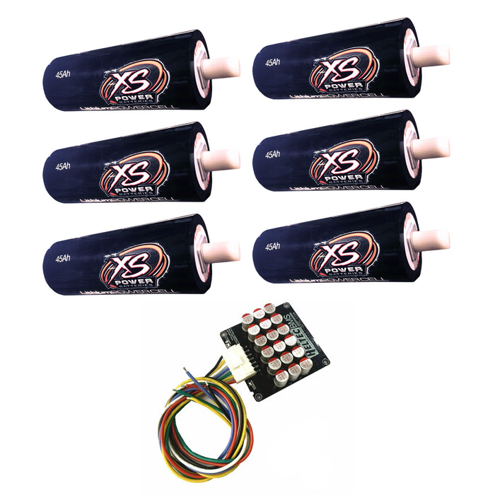 XS Power 6 Pack Kit 45 AH Lithium Cell Bank 2.3v Lithium Titanate Oxide (LTO)