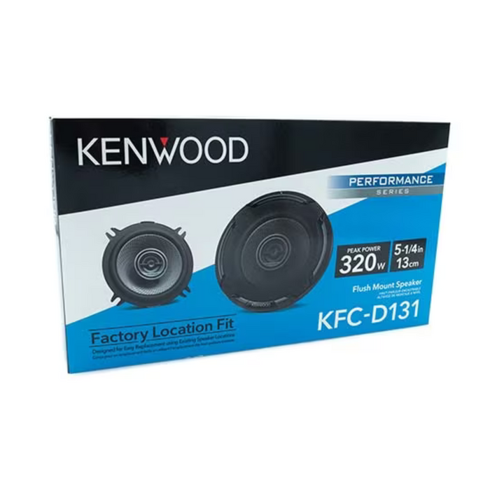 Kenwood D-Series 2-Way Speaker System (5-1/4 Inches, 320W Max Power) KFC-D131
