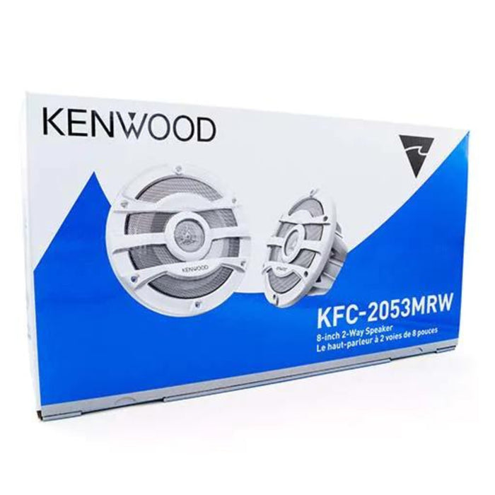 Kenwood 8" 2-way Marine Speaker System (White), 300W Max Power KFC-2053MRW