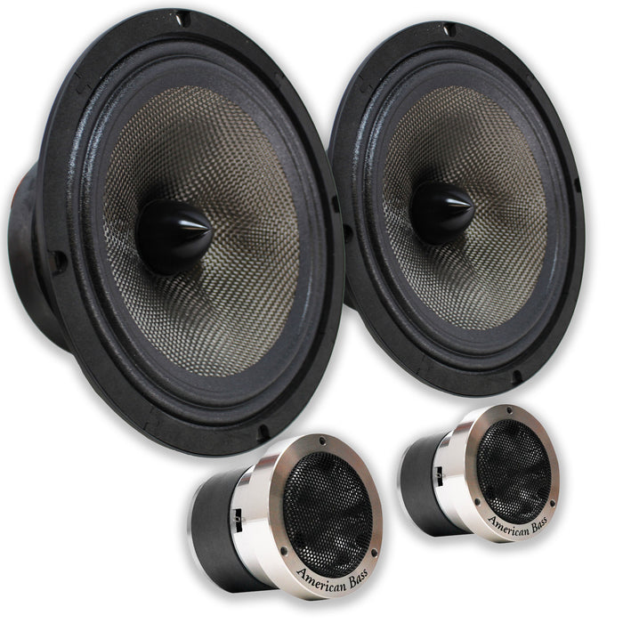 2x American Bass 8" Midrange speakers 800W STEALTH88  & 2x 300W tweeters MX250T