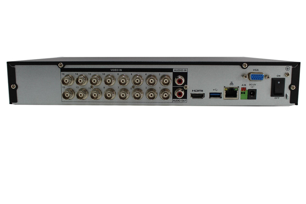16 Ch 4MP Mini 1U DVR Security Recorder HVR701H-16-4M w/ 2 TB SATA Hard Drive