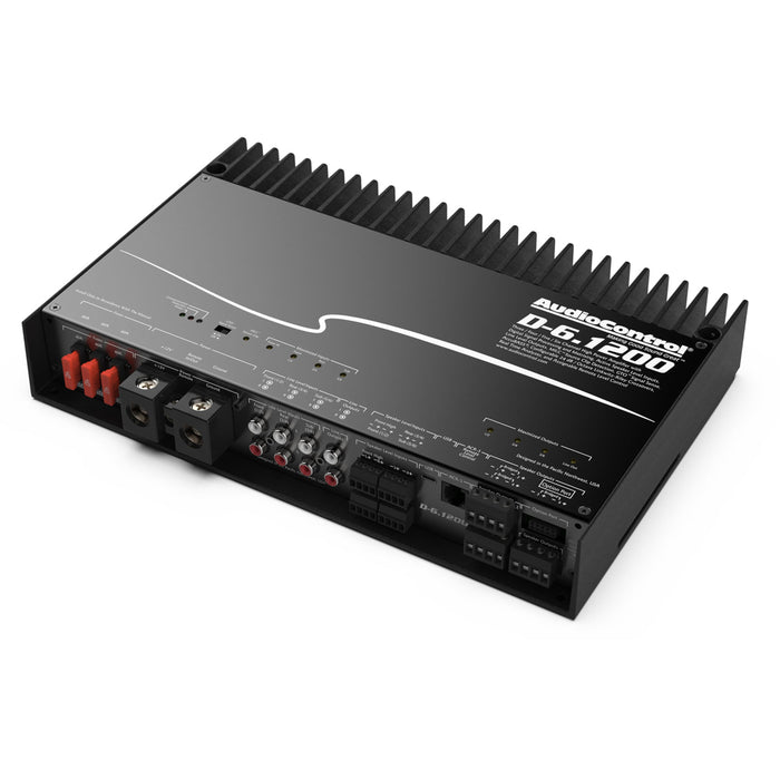 AudioControl 6-Channel 1200W 4-Ohm Amplifier w/ Built-In DSP Matrix D-6.1200