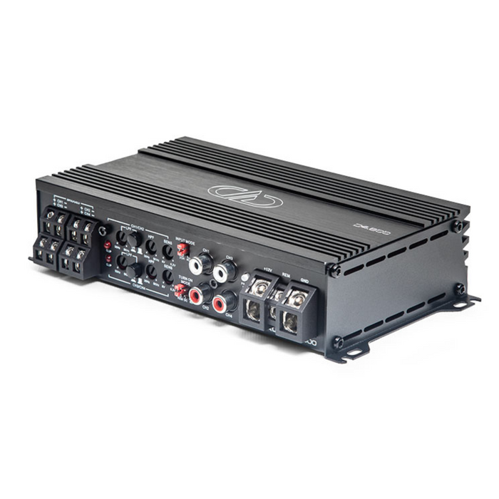 DD Audio D-Series 800 Watt Max Power 4 Channel Compact 2 Ohm Amplifier D4.800
