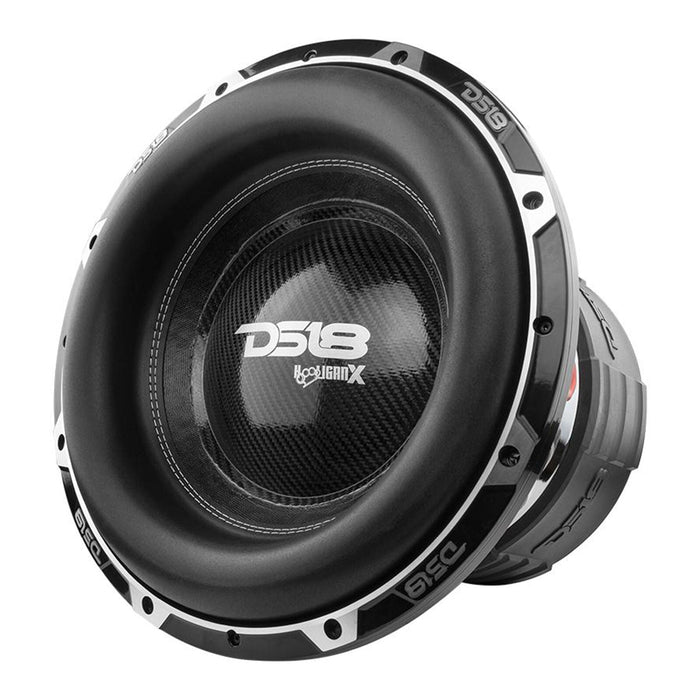 DS18 Hooligan X 15" 6000 Watt 4"DVC 4 Ohm High Excursion Competition Subwoofer