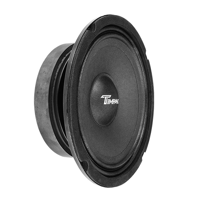 Pair of Timpano 6.5" Midrange Speaker Slim w/ Super Tweeter Black 640W  4 Ohm