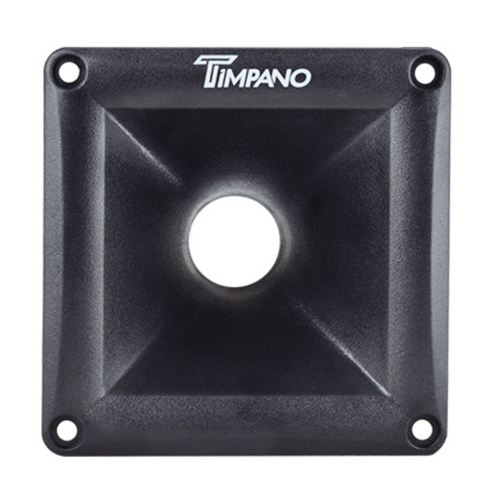 Timpano 1 Inch Exit Slim Screw On 4.5" x 4.5" Trumpet Horn Black TPT-HL11-25