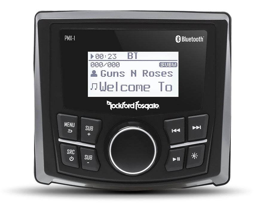 Rockford Fosgate Punch Marine Grade Media Receiver 2.3" Dot Matrix Display PMX-1