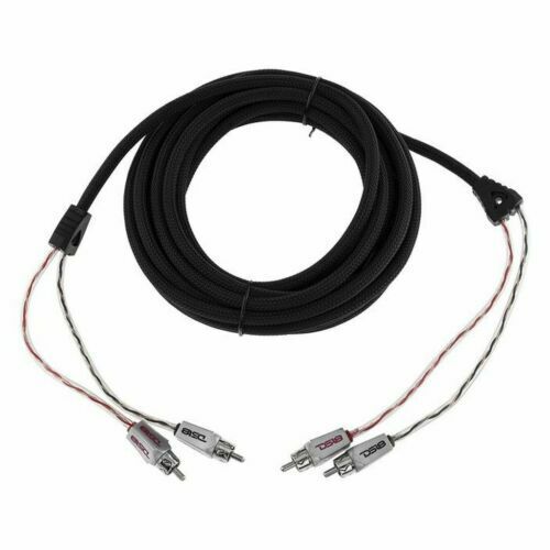 DS18 20 ft 2 Channel Shielded Twisted RCA PRO Audio Cable Amp Cable