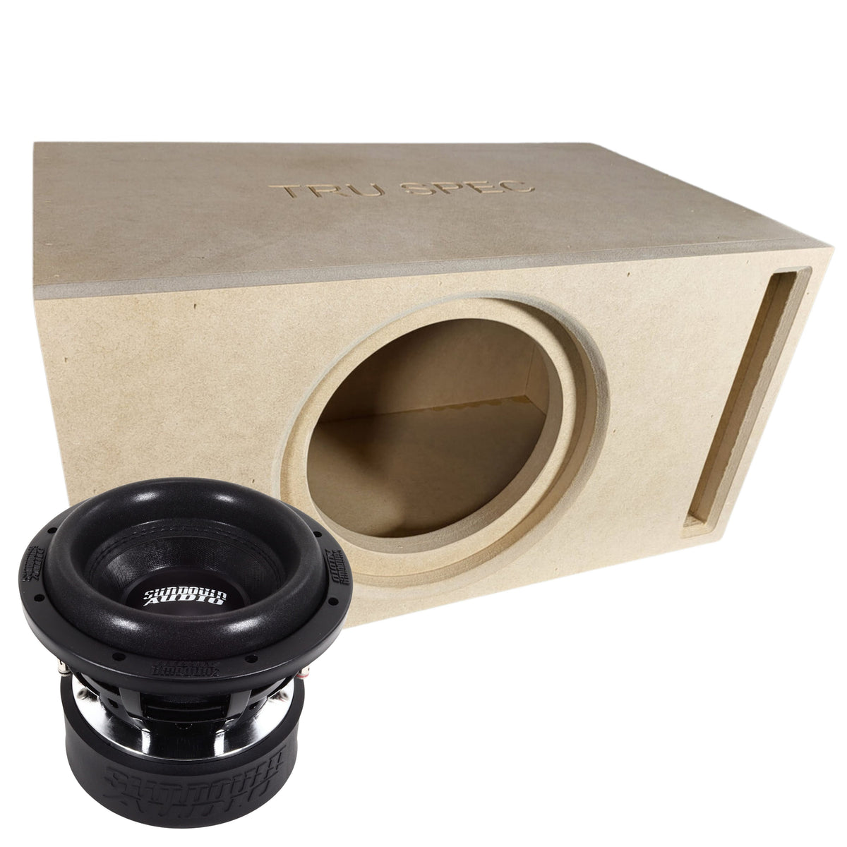 Sundown Audio 8" 1000W Peak Subwoofer and Tru Spec Vented Single Enclo