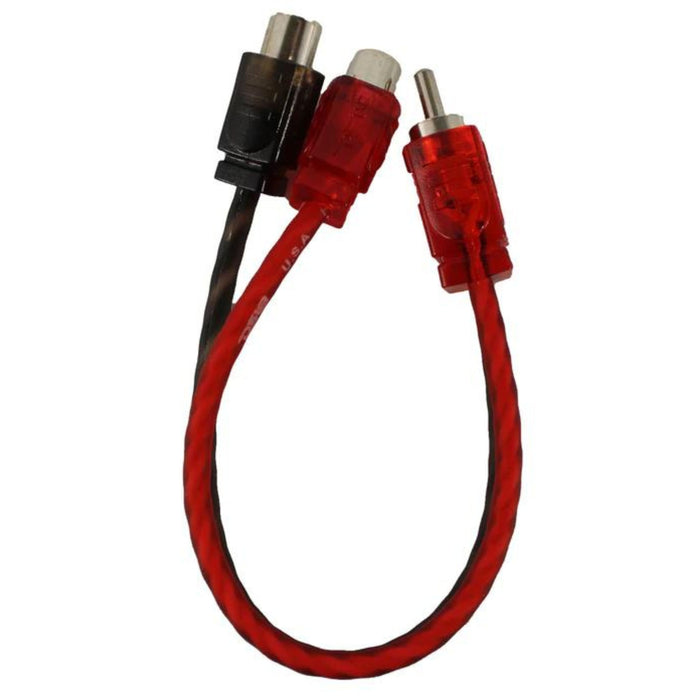 DS18 Audio RCA Y Adapter 1 Male 2 Female Jacks Extension Splitter