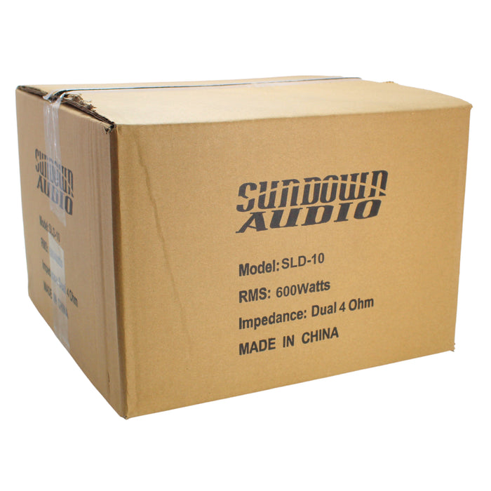 Sundown Audio SLD-10 D4 10" 600 Watt Dual 4 Ohm Shallow Subwoofer