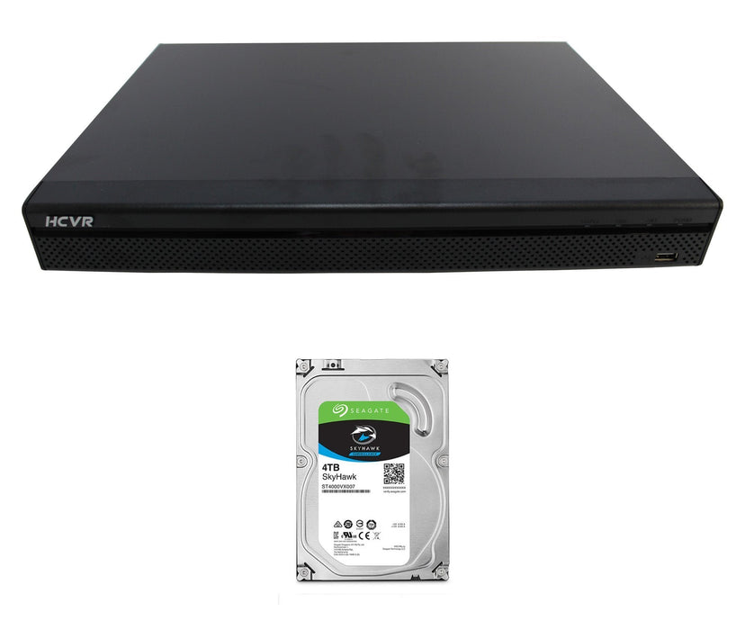 16+8 Ch 4MP DVR Security Recorder HVR702AN-16-4M w/ 4 TB SATA Hard Drive