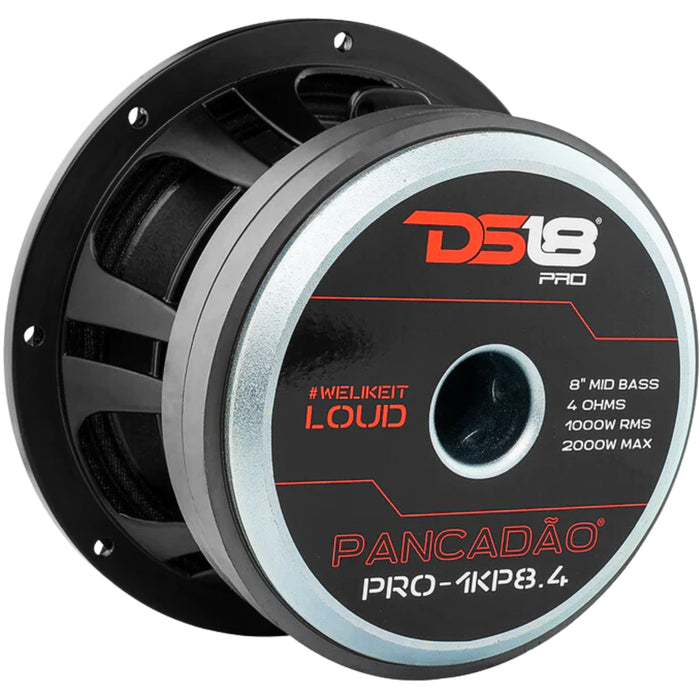 DS18 PANCADO Mid-Bass Loudspeaker 8" 1000 Watts Rms 4-Ohm PRO-1KP8.4