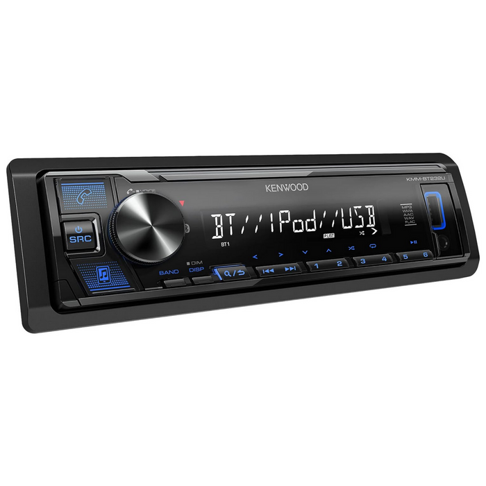 Kenwood Bluetooth Car Stereo w/ USB Port, AM/FM Radio, MP3 Player KMM-BT232U