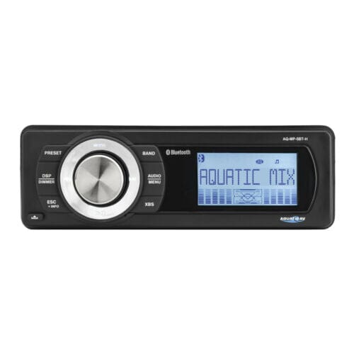 Aquatic Harley Motorcycle Single Din Bluetooth Stereo /w Free DS18 6 Speakers