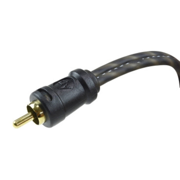 Audiopipe 18" 1 Male to 2 Male RCA Cable, HQ 24kt Gold connections