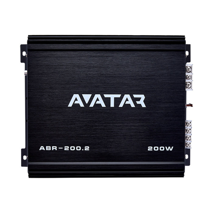 Avatar 2 Channel Class AB 200 Watt Black Amplifier Buran Series ABR-200.2