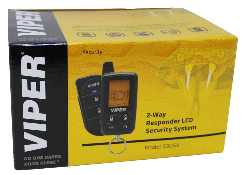 Viper Responder 350 Security LCD Screen 2-Way Keyless Entry + 2 Door Locks 3305V