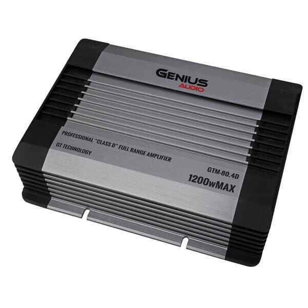 Genius Audio GTM-80.4D 4 Channel 1200 Watt 2 Ohm Stable Class D Amplifier