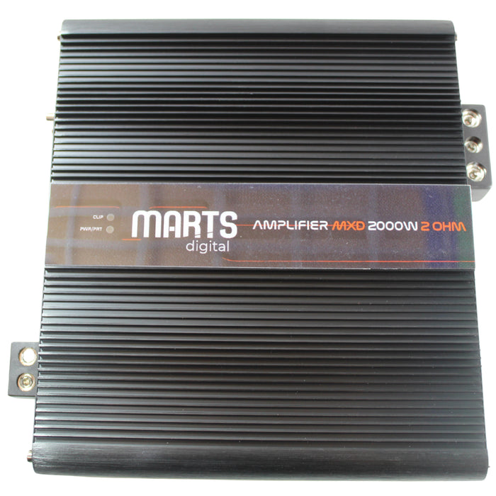 Marts Digital MXD Series Monoblock 2K 2 Ohm Full Range Amplifier MXD-2000-2-V2