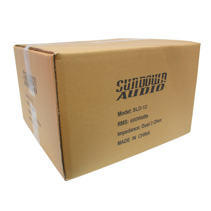 Sundown Audio SLD-12 D4 12" 600 Watt Dual 4 Ohm Shallow Subwoofer