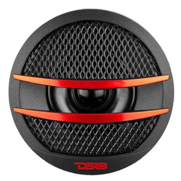 DS18 pair of 2" PEI Dome Ferrite 200 Watts Max 4 Ohm tweeters Red TX1R