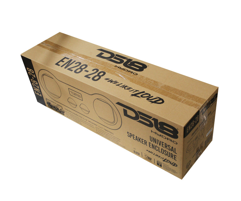 DS18 Black 28" Hi-Density ABS Universal Speaker & Tweeter Enclosure EN28-28