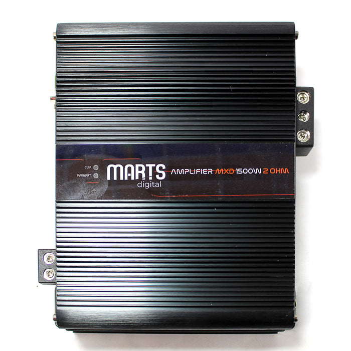 Marts Digital Amplifier Class D Full-Range Bass knob 1500 Watts 2 Ohm MXD-1500-2