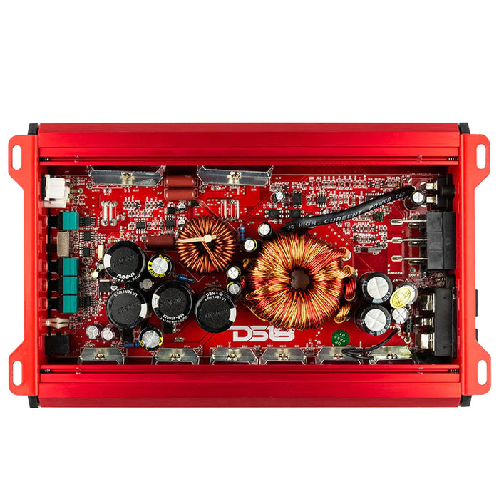 DS18 Car Audio Monoblock Amplifier /w Bass Knob 3500 Watts Class D Red S3500.1D