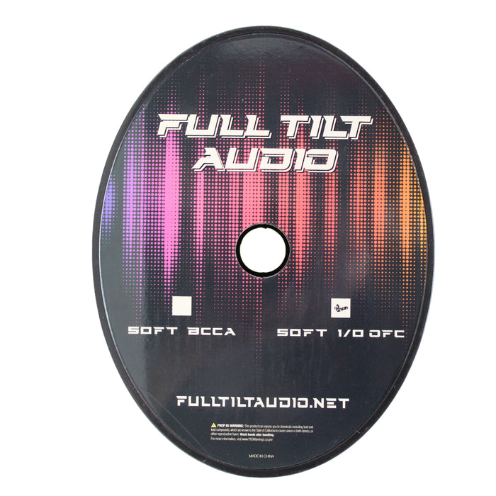 Full Tilt Audio 1/0 G Tinned Oxygen Free Copper Power/Ground Wire Sea Foam Lot