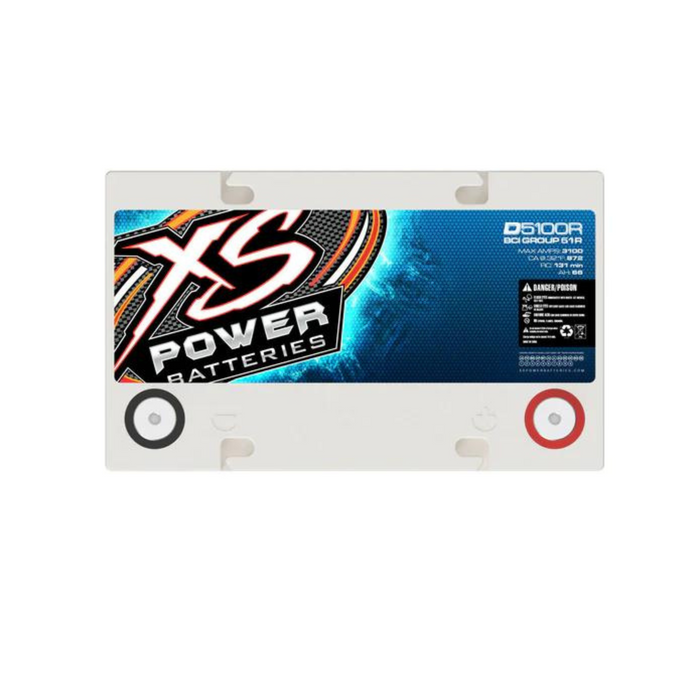 XS Power 12V 3100 Max Amps 66 Ah Reverse Polarity AGM Battery D5100R