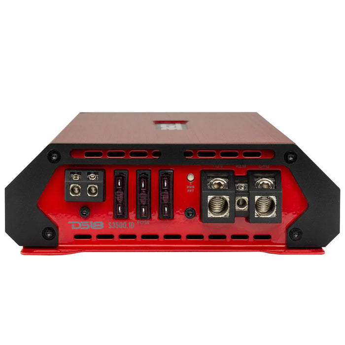 DS18 Car Audio Monoblock Amplifier /w Bass Knob 3500 Watts Class D Red S3500.1D